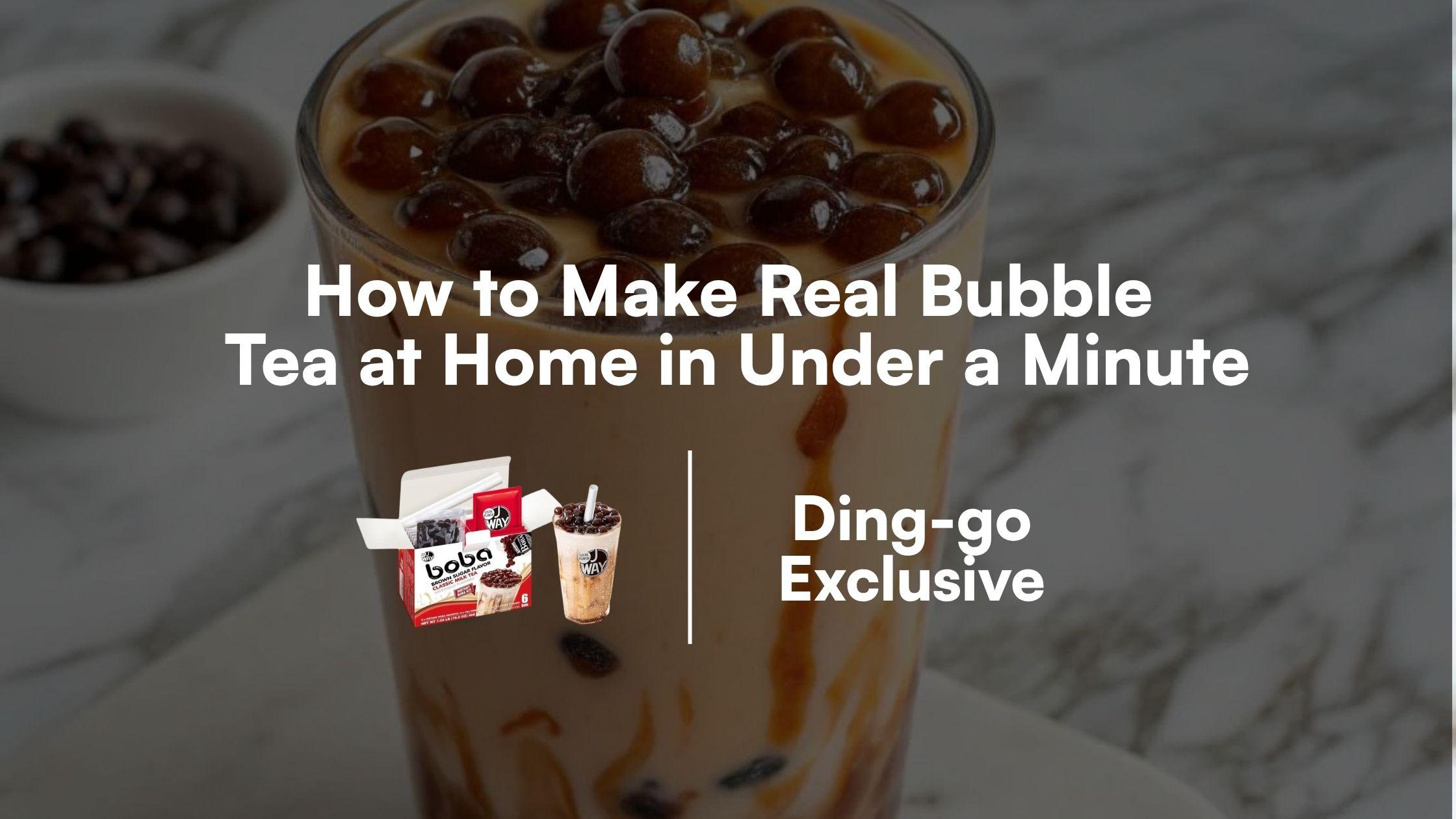 How to Make Real Bubble Tea at Home in Under a Minute