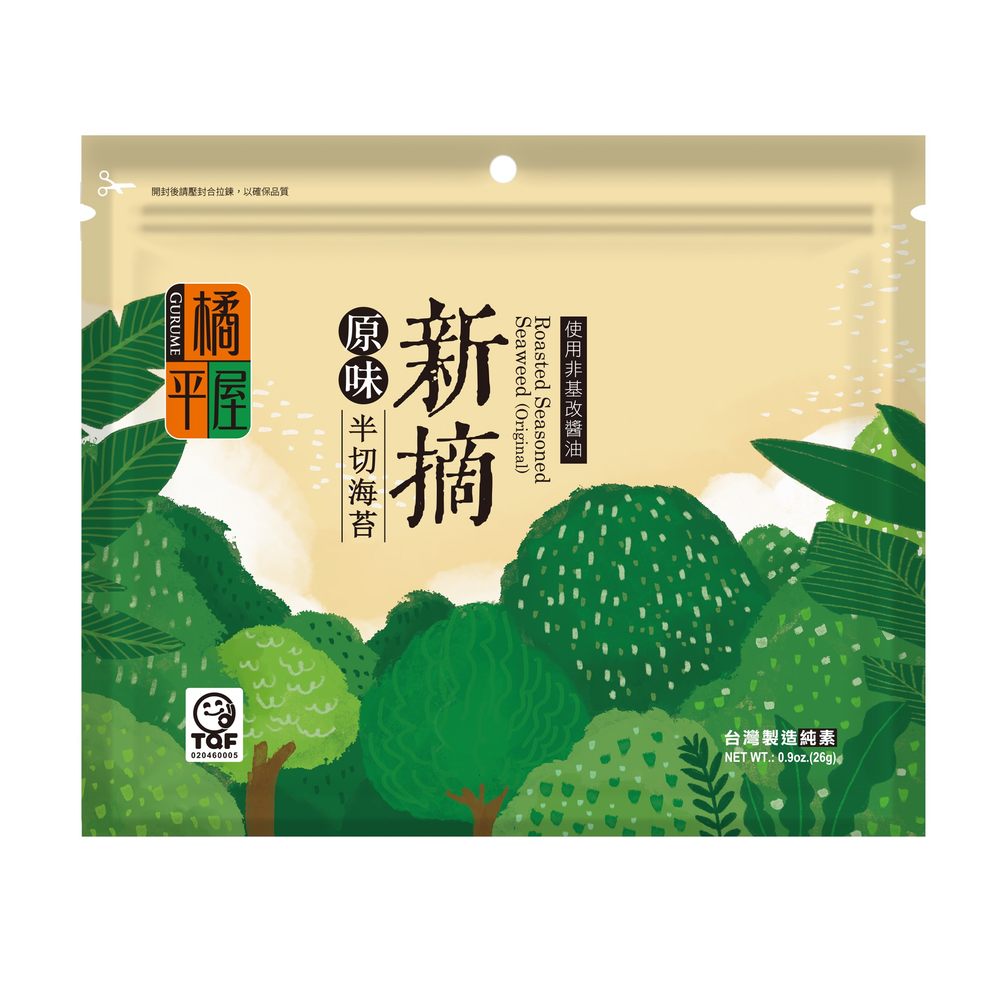 橘平屋半切海苔 原味 - 26g