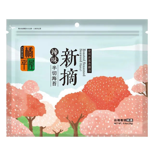 橘平屋半切海苔 辣味 - 26g