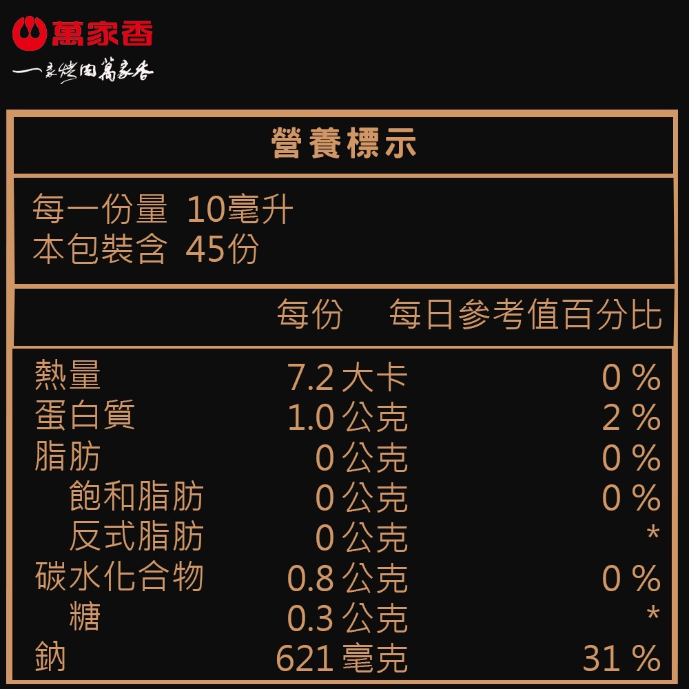 萬家香黑豆醬油 - 450ml