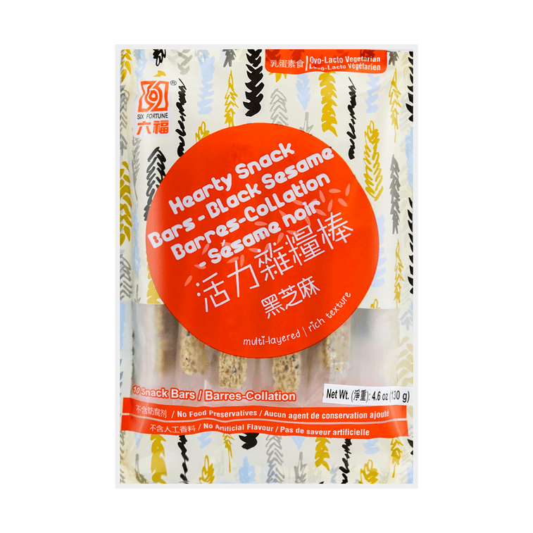 Hearty Snack Bars Black Sesame Flavor - 130g