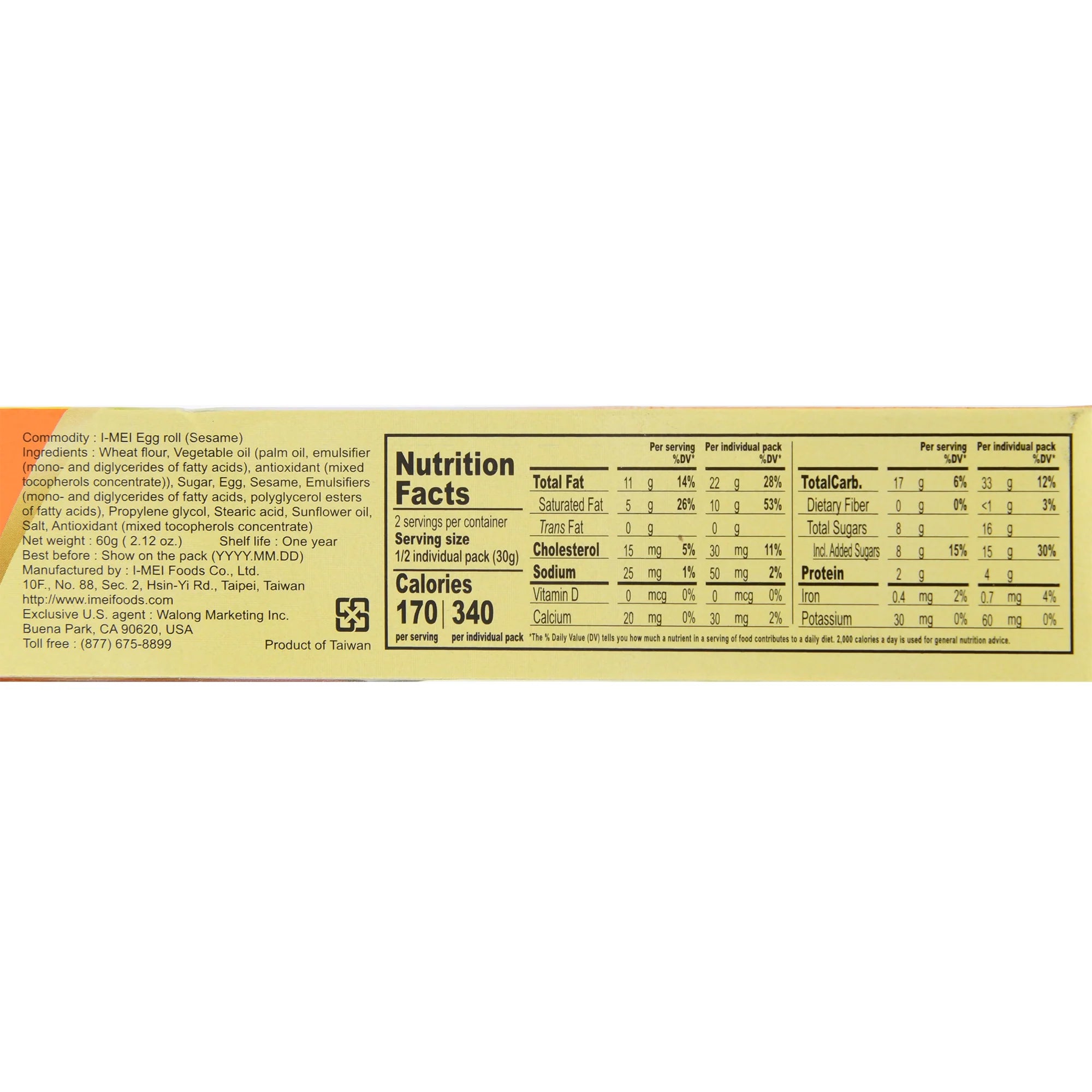 IMEI Egg Rolls with Sesame - 60g