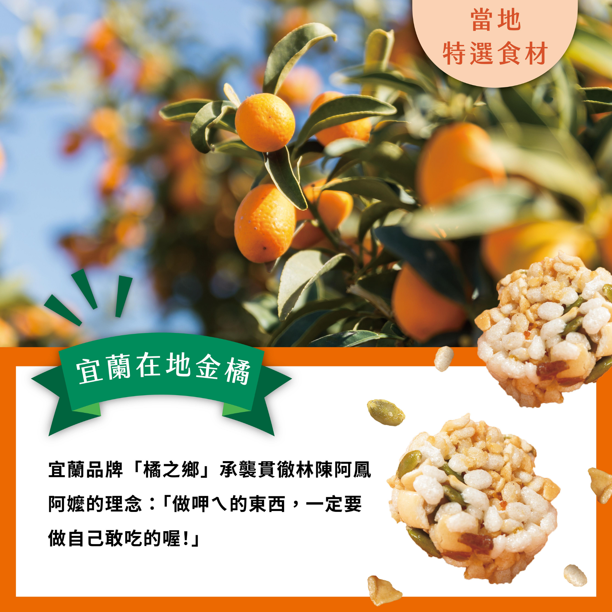 宜兰劲厚饼-橘之乡金枣10入装