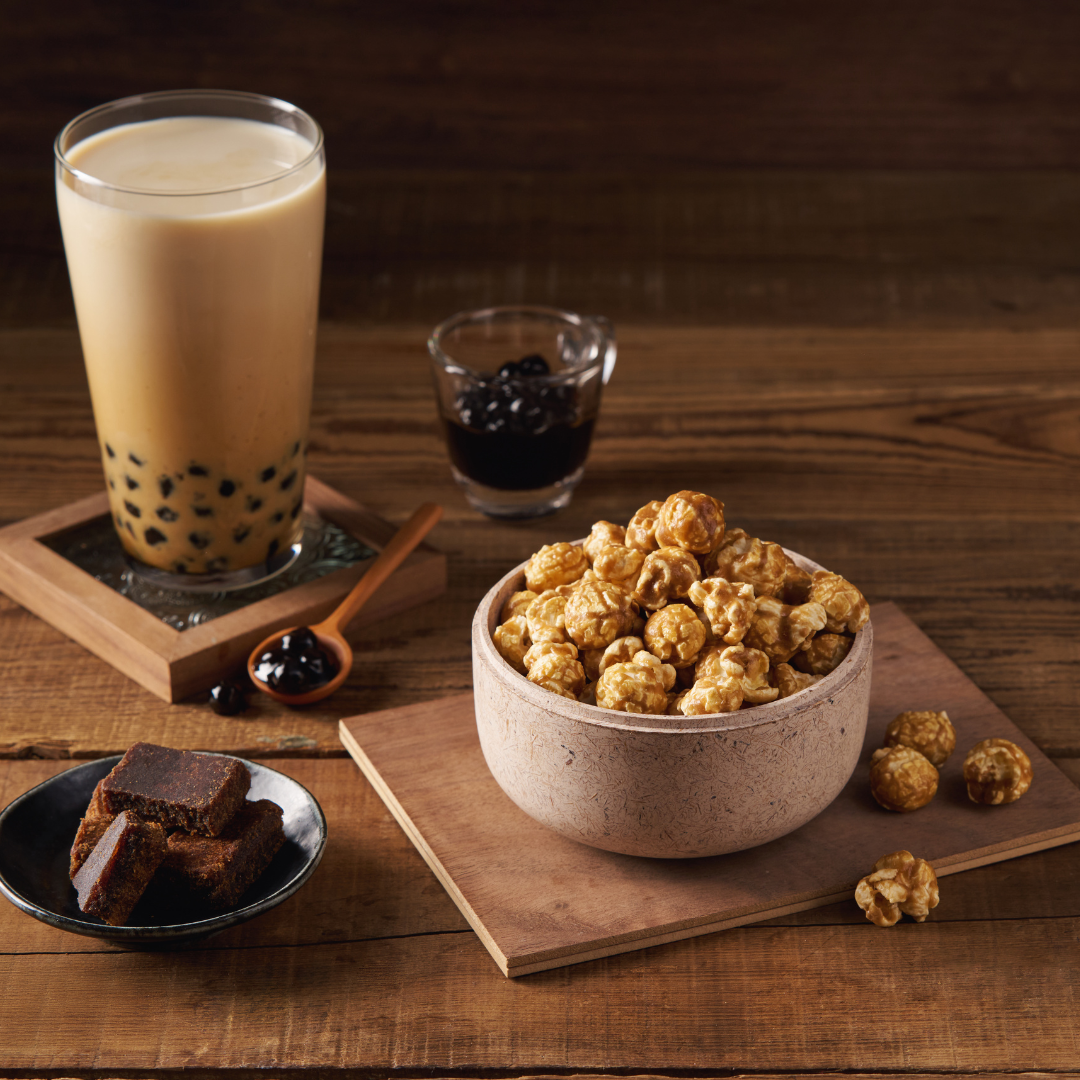 Chef Poppin Brown Sugar Boba Milk Tea Gourmet Coated Popcorn - 50g