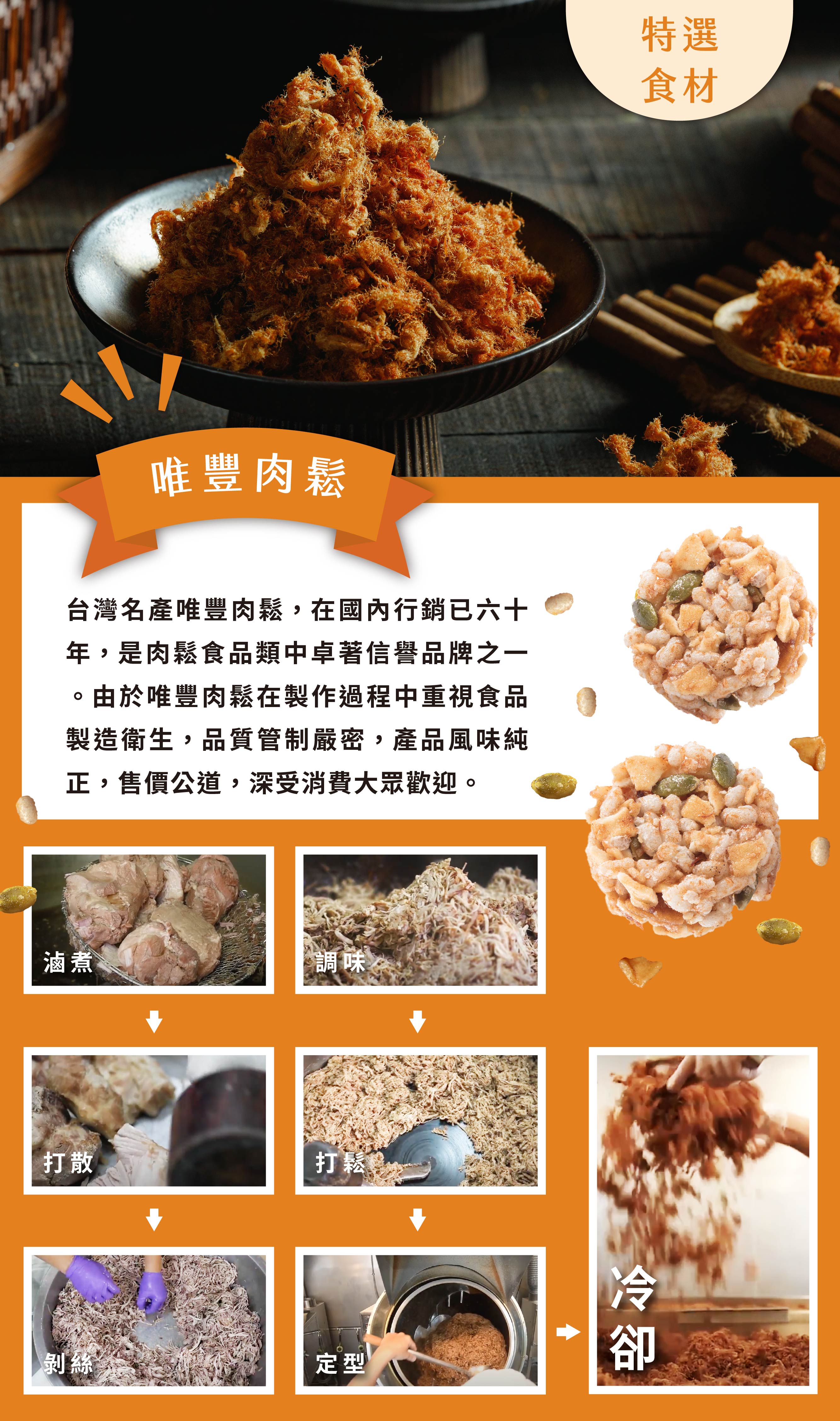 阿娘給的勁厚餅-肉鬆10入裝
