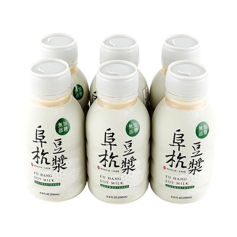 Fu Hang Unsweetened Soy Milk - 290ml x 6 Pack