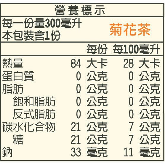 波蜜冰釀菊花 - 300ml