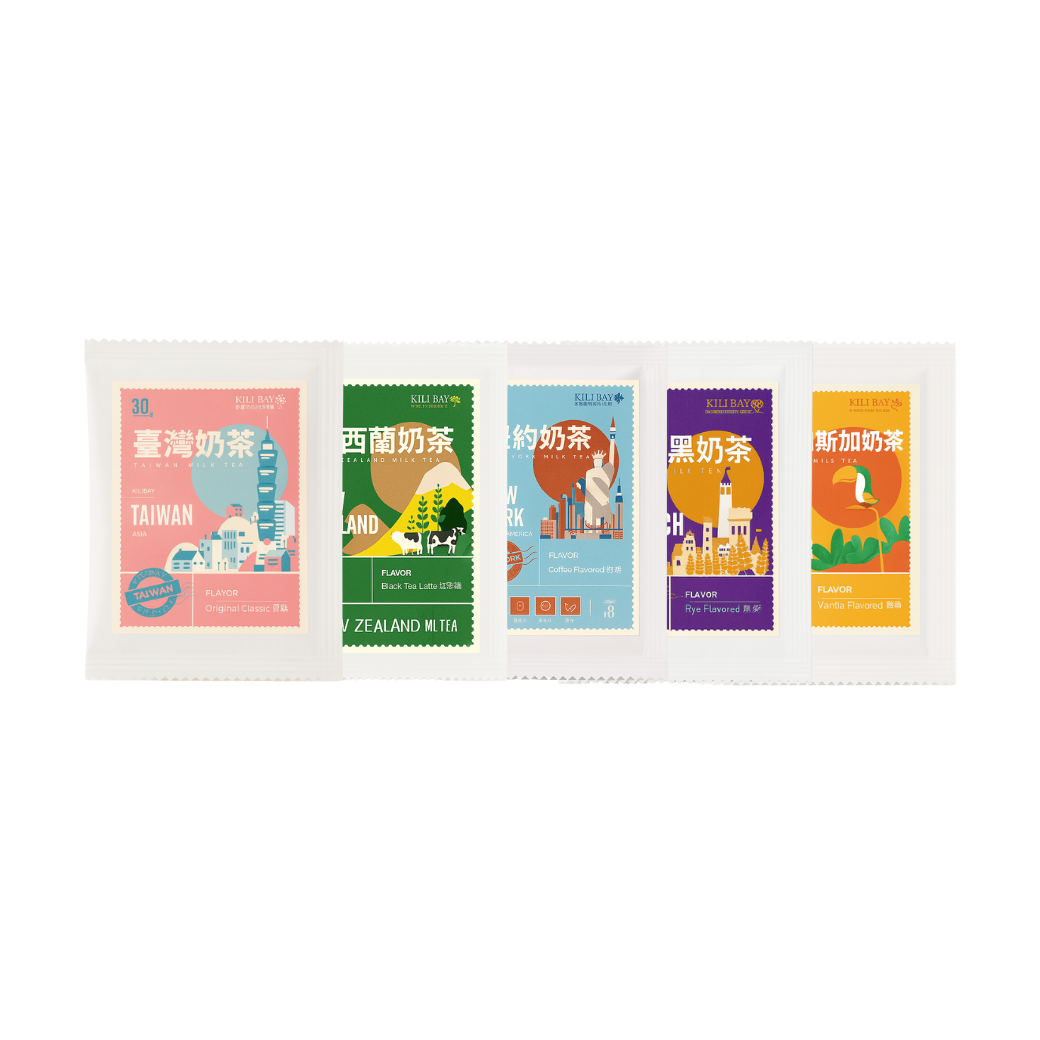 Kili Bay World Milk Tea Large Combo - 1050g (10 Sets)