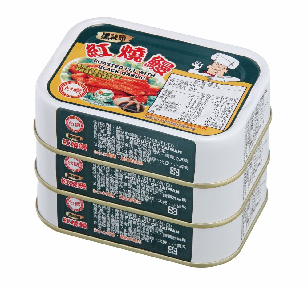 台糖 黑蒜頭紅燒鰻 - 80g x 3