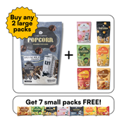 Chef Poppin Oatly’s Oatmilk & Chocolate Gourmet Coated Popcorn - 120g