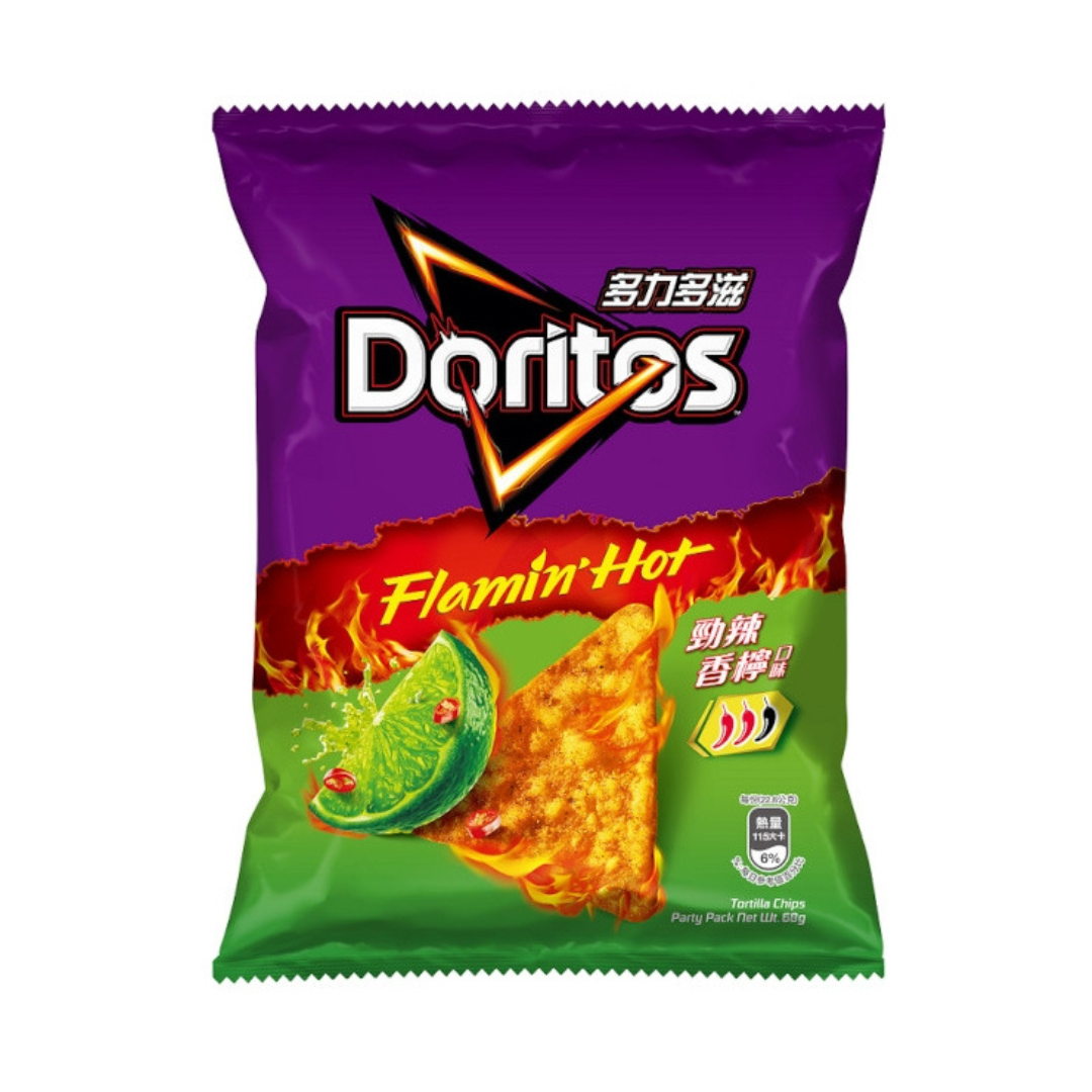 Doritos Taiwan Flamin' Hot Lime Flavor Corn Chips - 68g