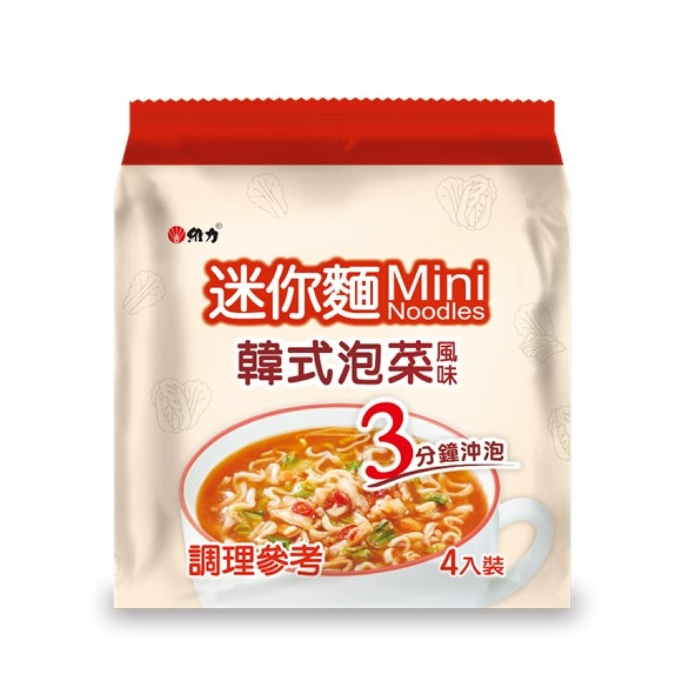 维力 迷你面 韩式泡菜风味 - 20g x 4