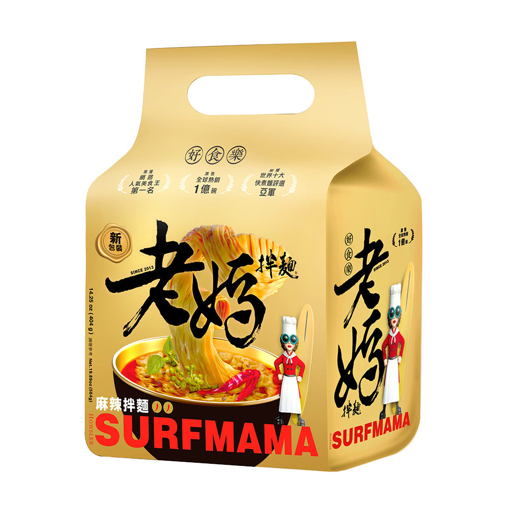 老媽拌麵 麻辣口味 (4份/袋)