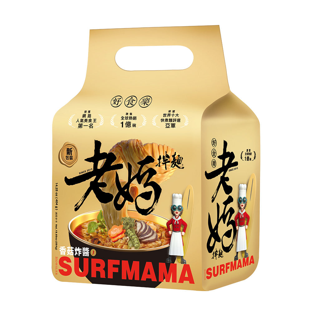 老媽拌麵 香菇炸醬口味 (4份/袋)