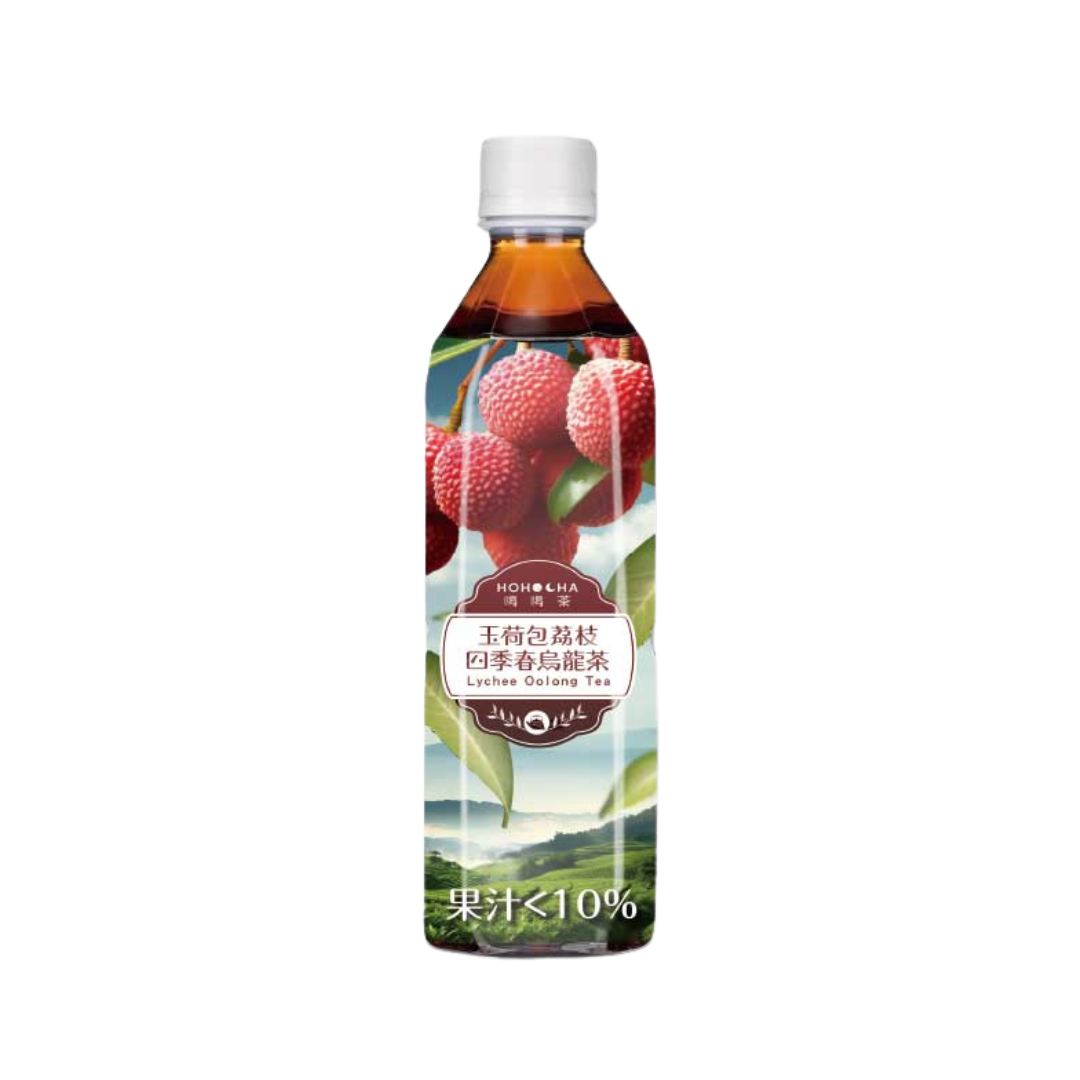 Hohocha Lychee Oolong Tea - 490 ml