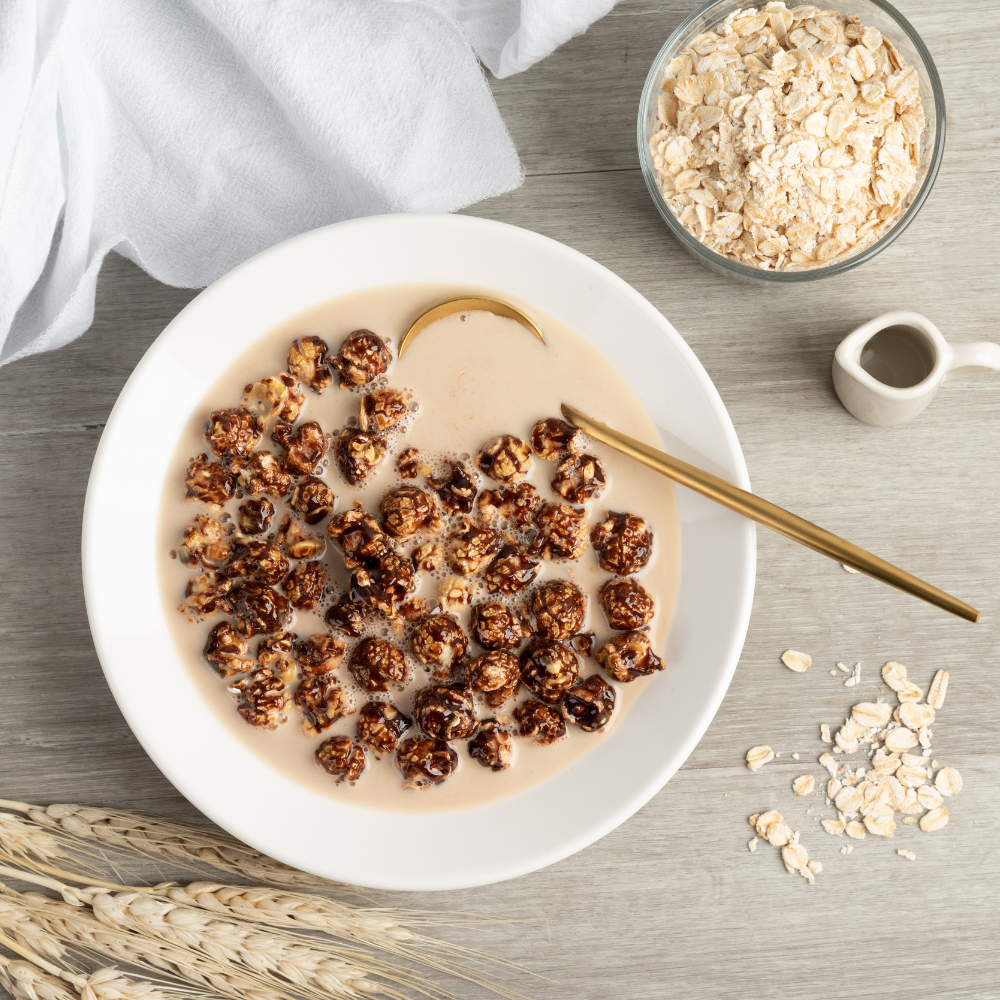 Chef Poppin Oatly’s Oatmilk & Chocolate Gourmet Coated Popcorn - 120g