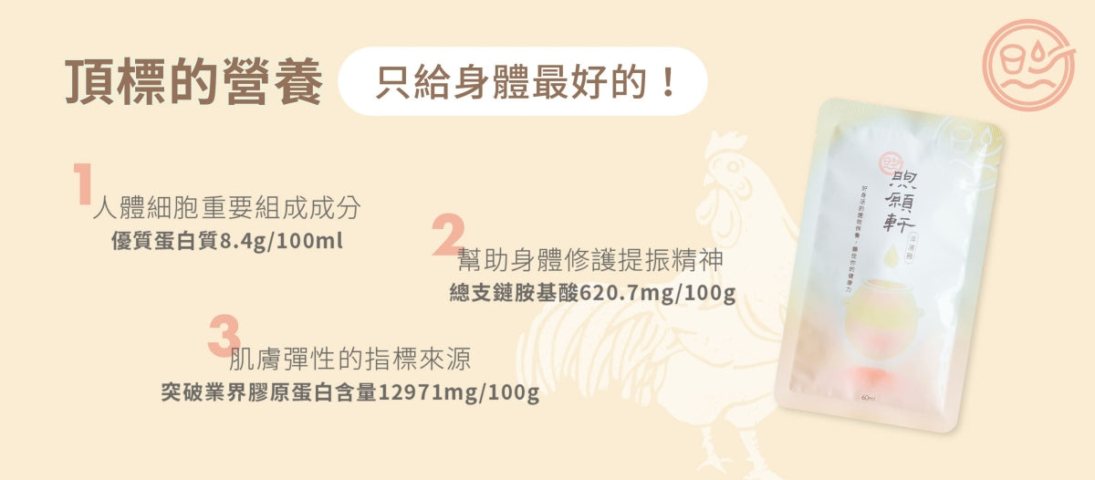 煦愿轩淬浦鸡姜味常温7日组(姜味滴鸡精) - 420ml
