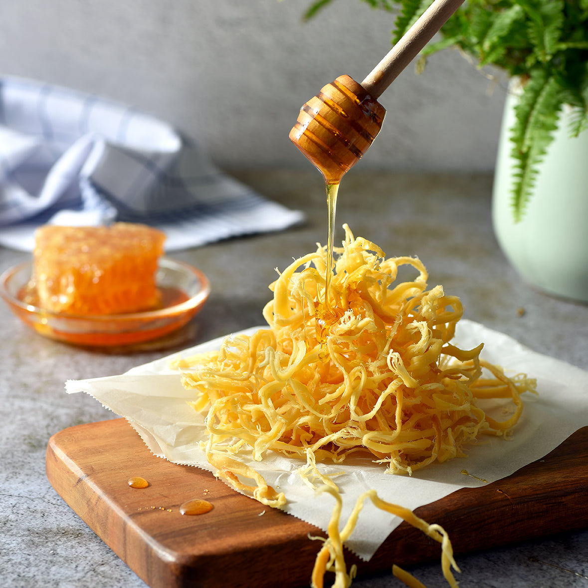 Dried Cheese Strips – 3 Flavors (Original, Honey ,Basil) - 18g