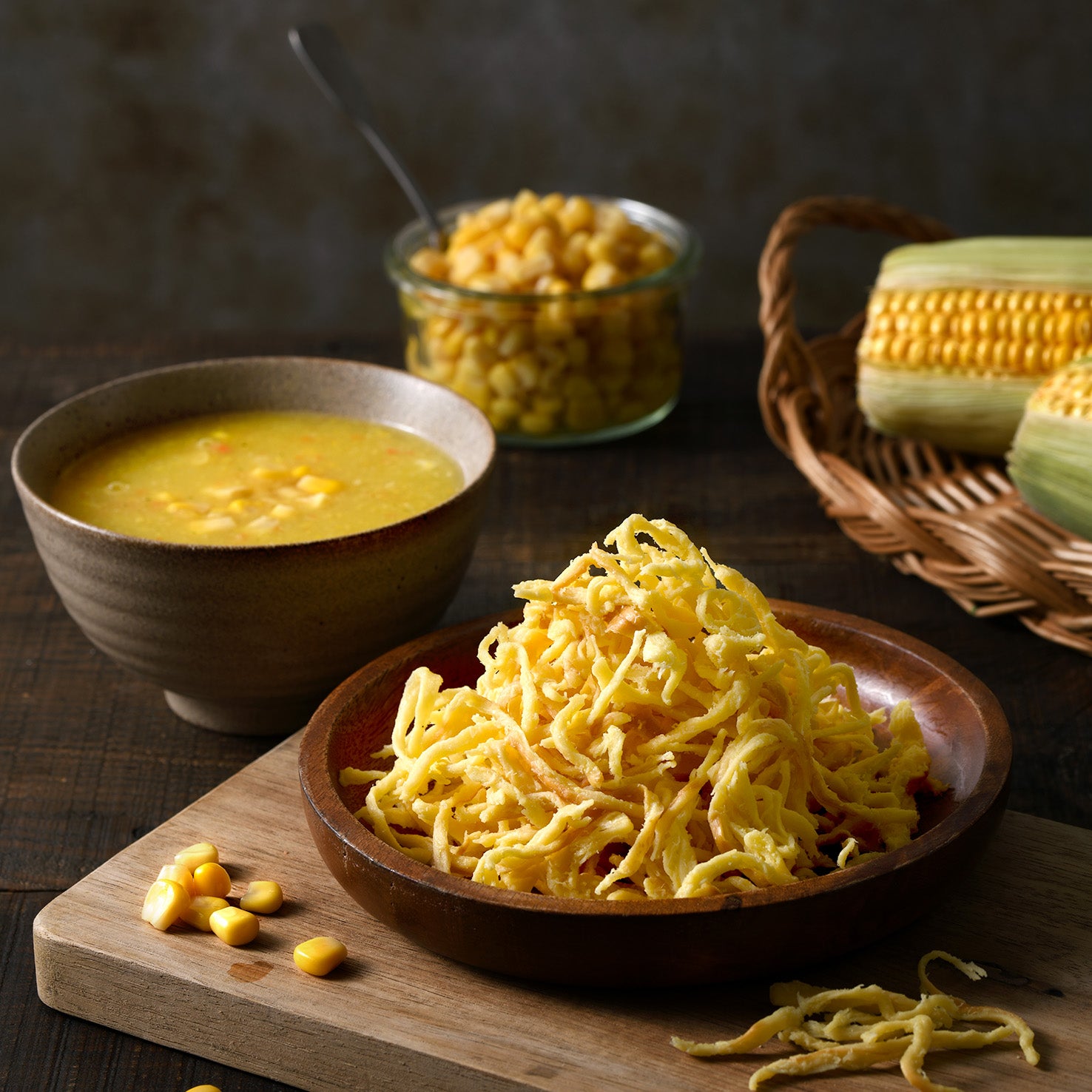 Corn Bisque Cheese Strips - 18g x 3 Pack