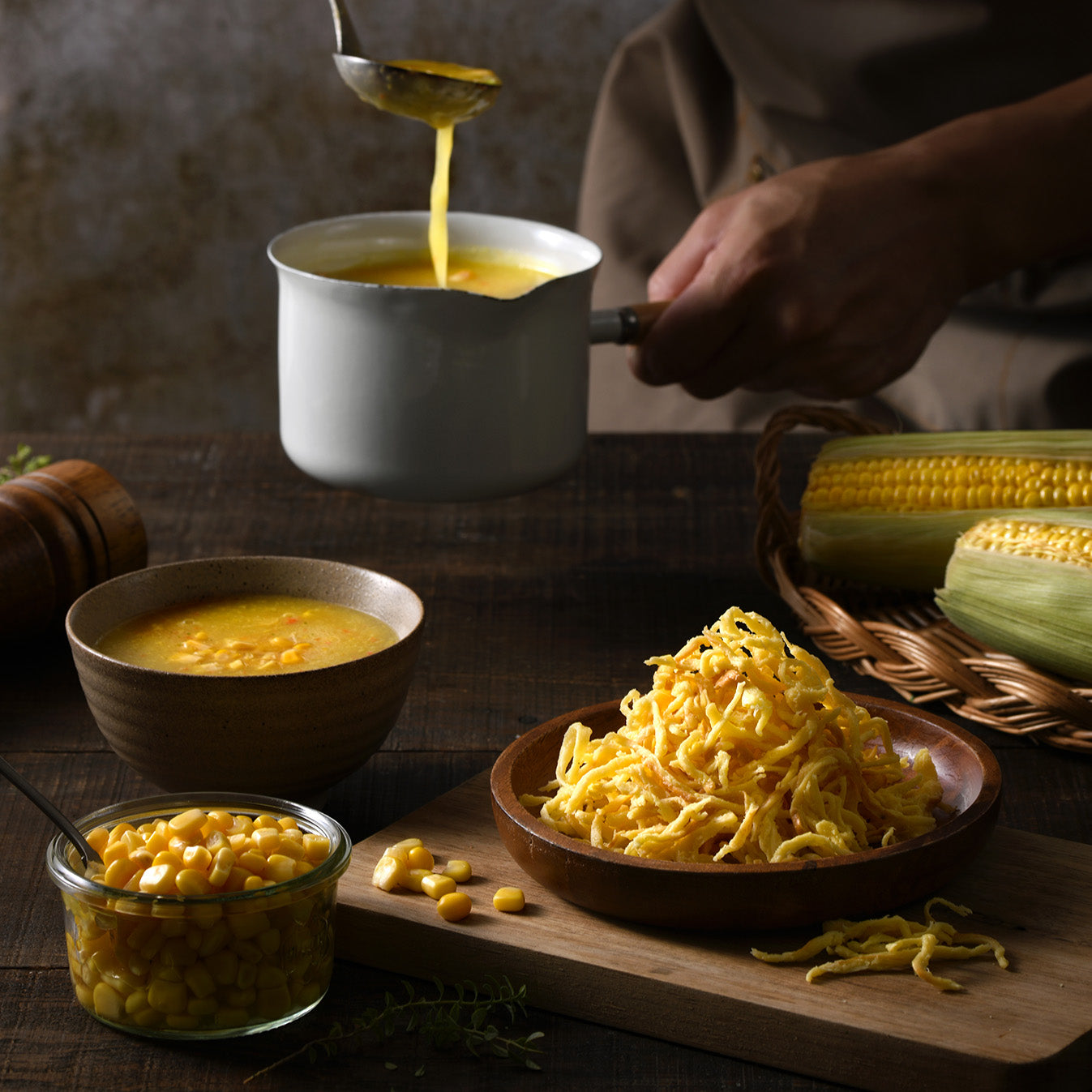Corn Bisque Cheese Strips - 18g x 3 Pack