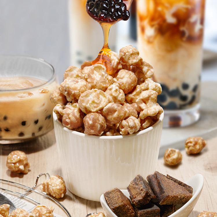 Chef Poppin Brown Sugar Boba Milk Tea Gourmet Coated Popcorn - 50g