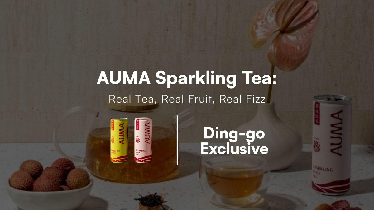 AUMA Sparkling Tea: Real Tea, Real Fruit, Real Fizz