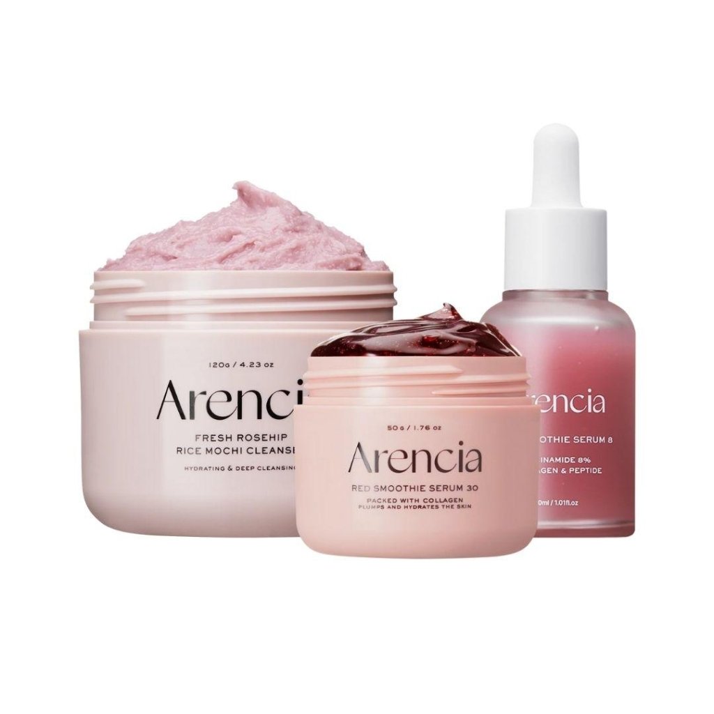 【Red Collagen Jello Skin Trio】Poreless Skin Routine