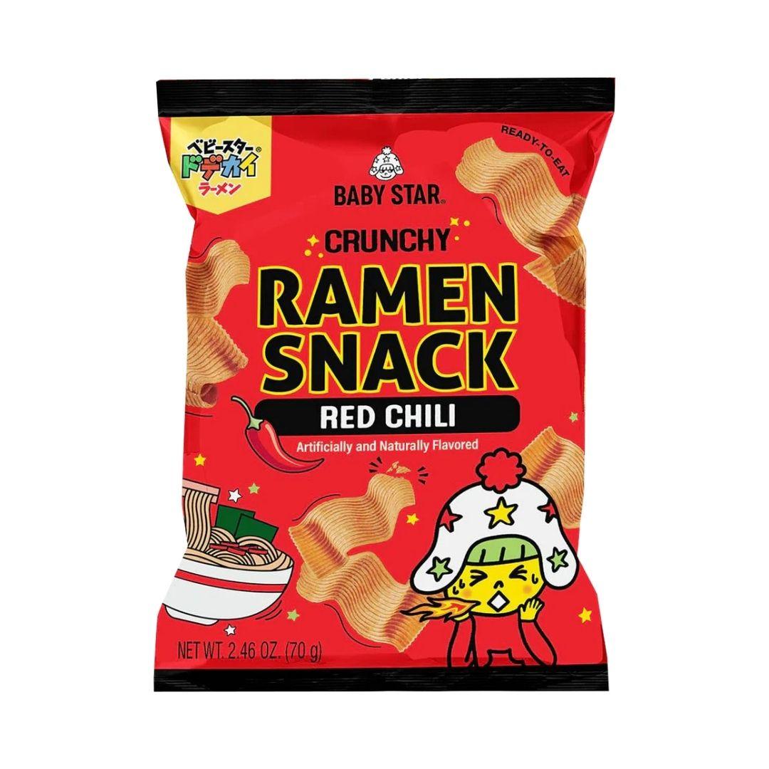 Baby Star Wide Red Chili Ramen Snack - 70g