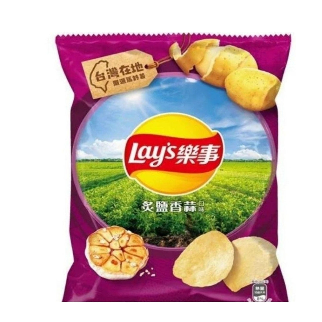 Lay's Roasted Garlic Flavor Potato Chips - ding-go