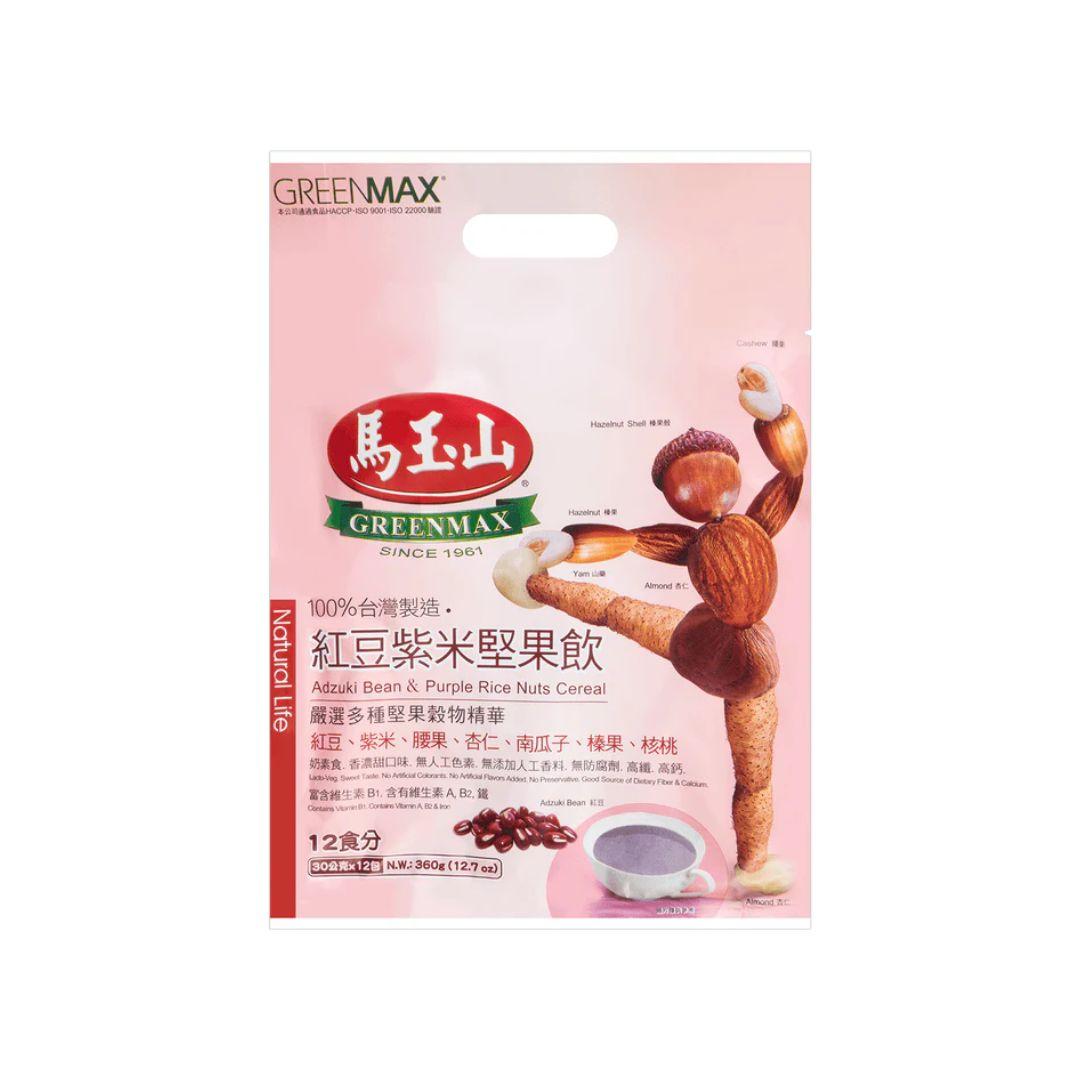GreenMax Red Bean and Purple Rice Nut Drink Mix - 30g x 12 Pack
