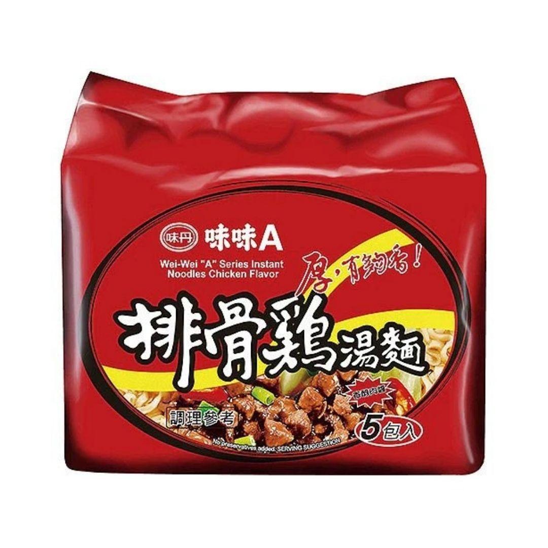 味味A 排骨鸡汤面 - 82g x 5包