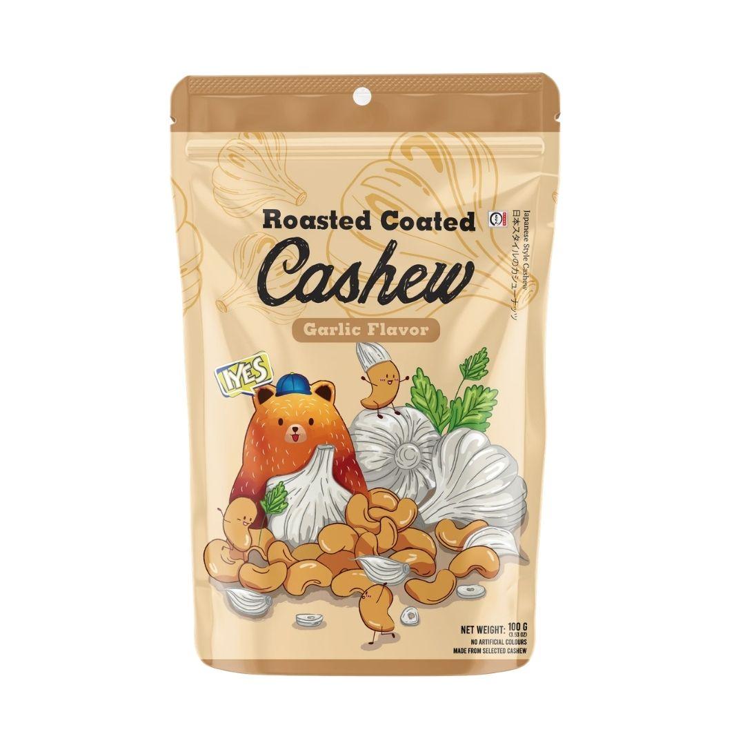 Iyes Roasted Coated Cashew Garlic Flavor - 100g