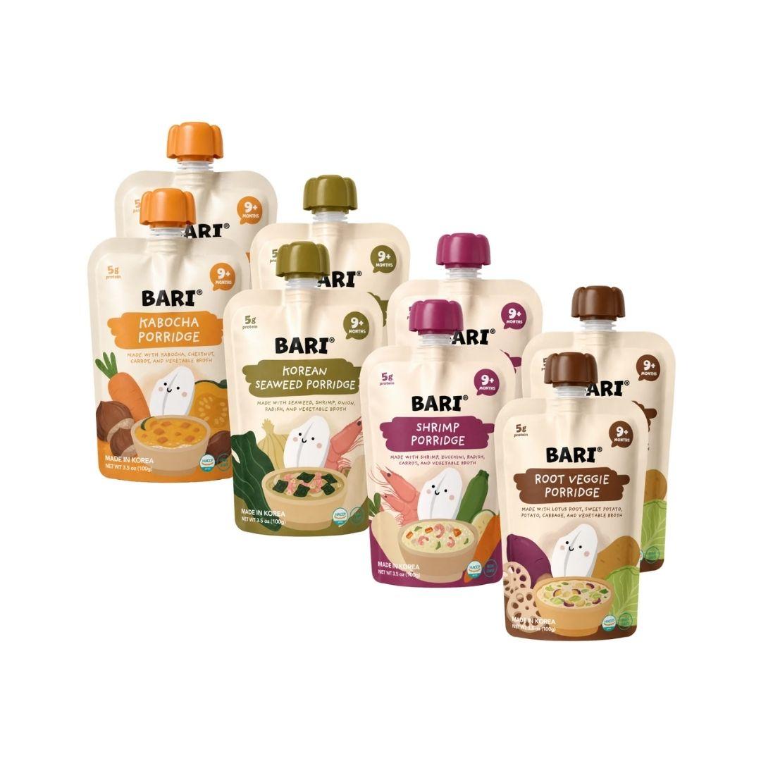 BARI BABY RICE MEAL POUCH - 100g x 8 Pack