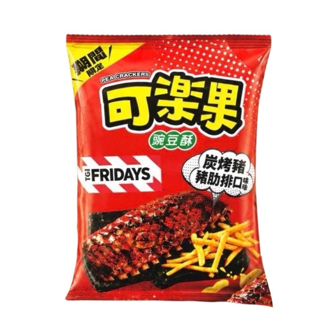 Koloko TGI FRIDAYS Double Glazed BBQ Ribs Flavor Pea Crackers - 65g