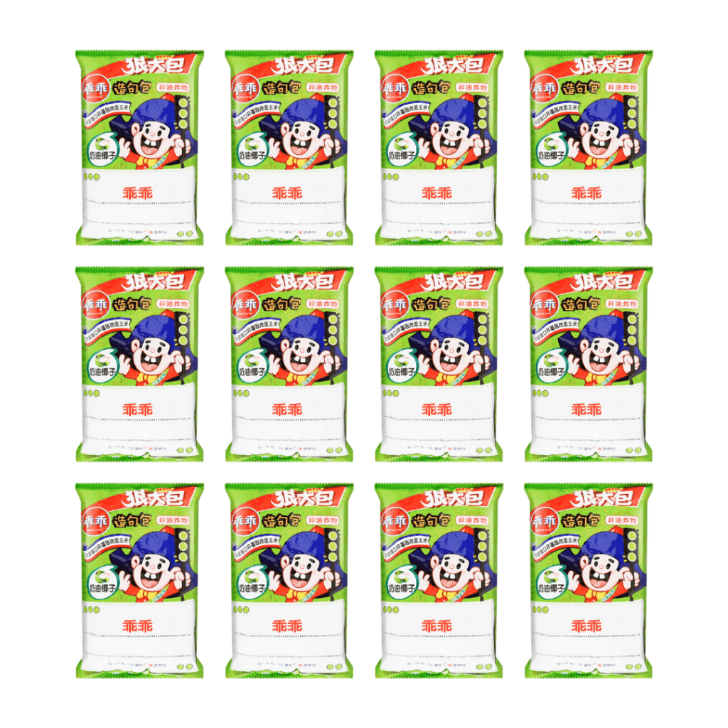 Kuai Kuai Corn Snack Butter Coconut Flavor Large - 80g