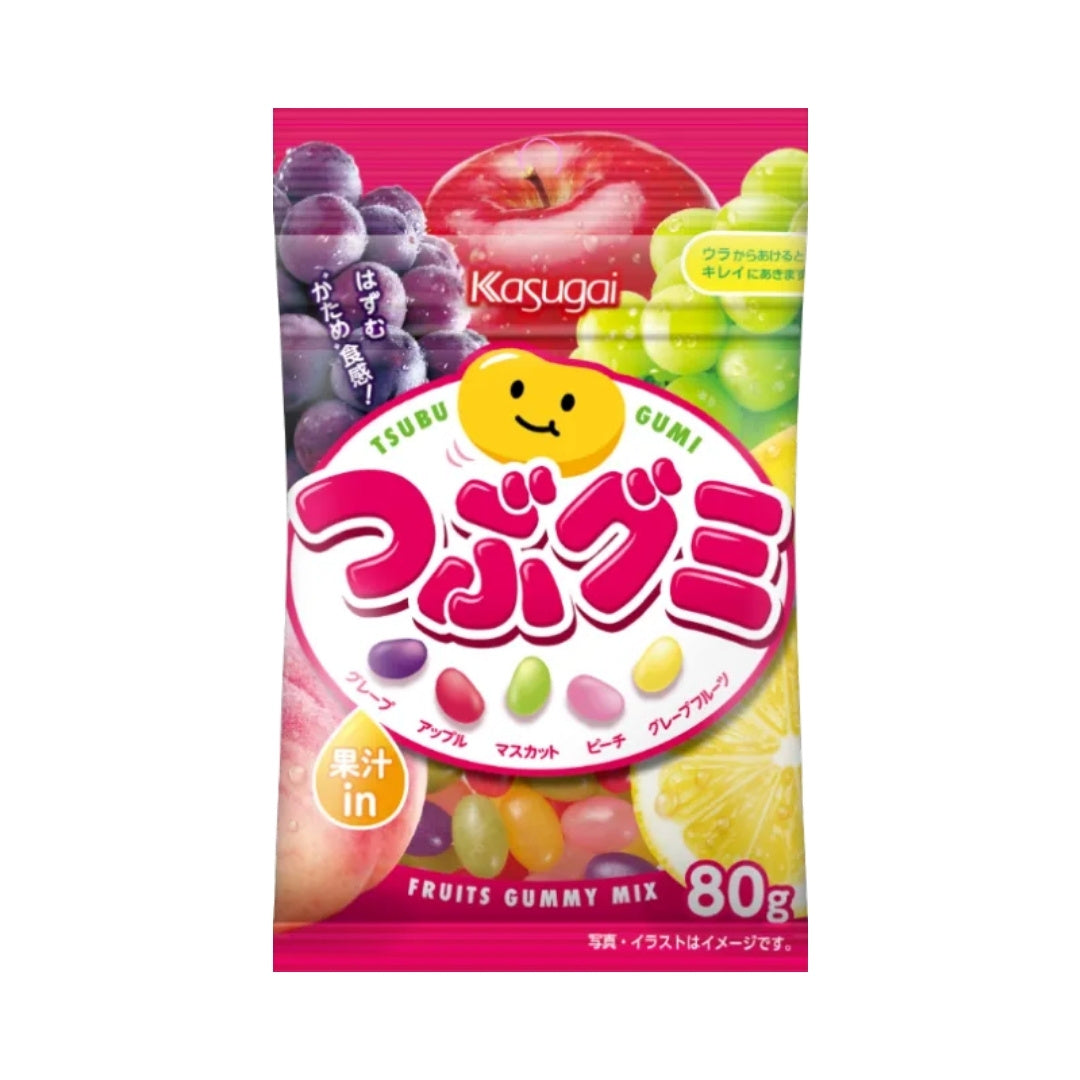 Kasugai Confectionery Tsubu Gummy - 80g - ding-go
