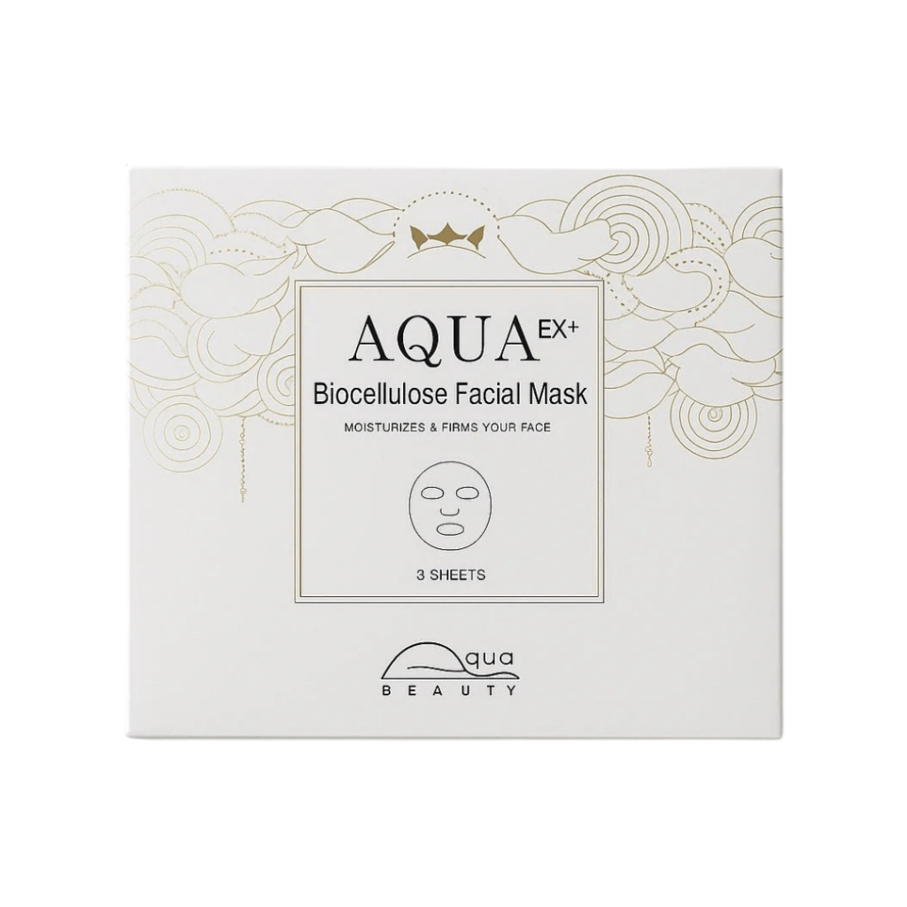 AQUA EX+ Biocellulose Facial Mask - 3 Pack