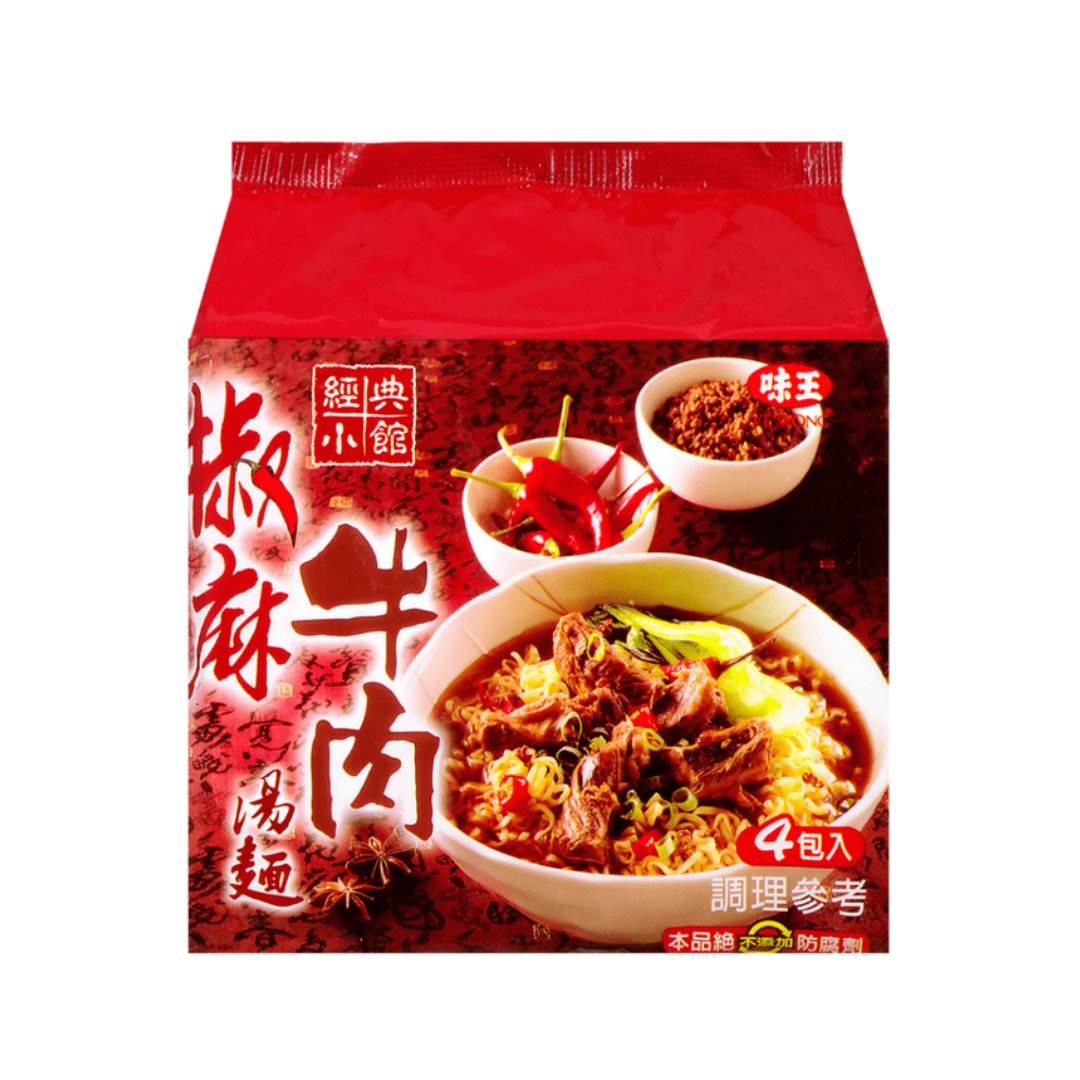 Ve Wong Hot Pepper Beef Instant Noodle - 95g x 4 Pack - ding-go