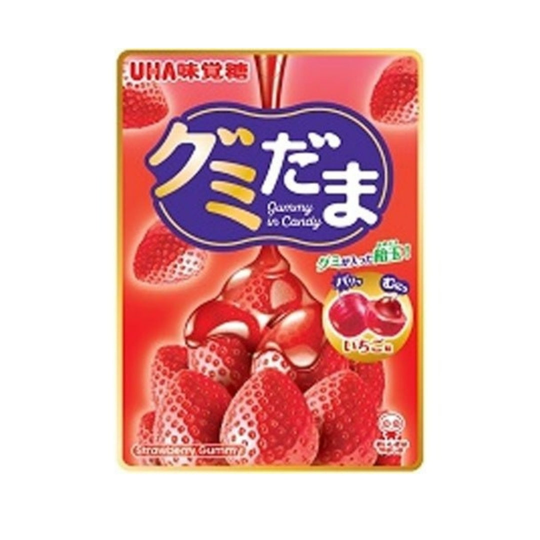 UHA Mikakuto Gummy Balls Strawberry - 55g - ding-go