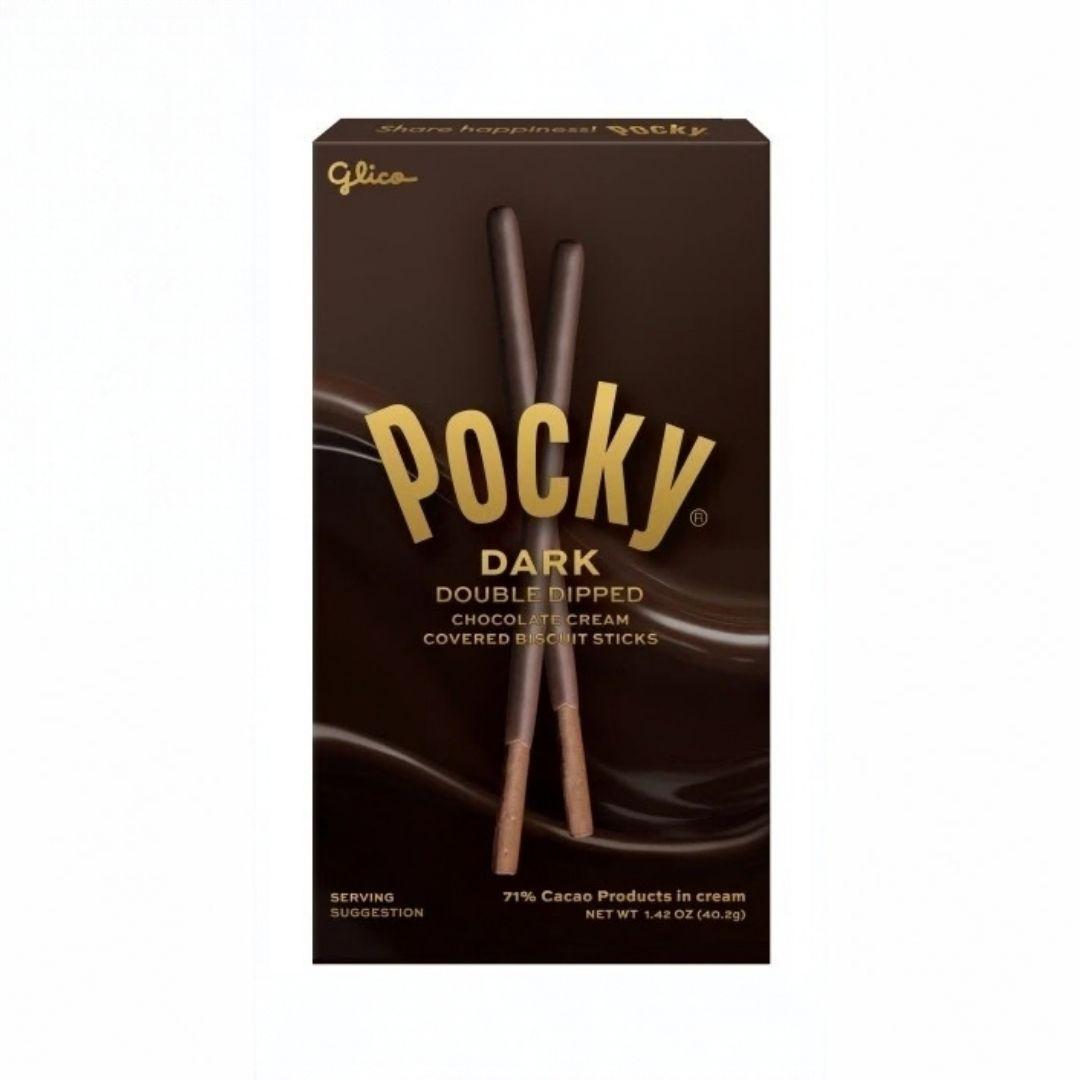 格力高 Pocky 黑巧克力雙層沾醬餅乾棒 - 40.2g