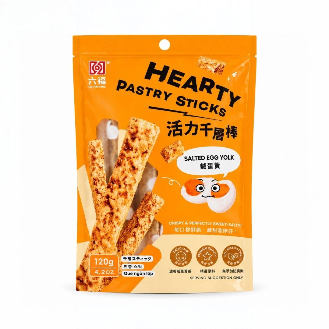六福 雜糧棒 鹹蛋黃 - 120g