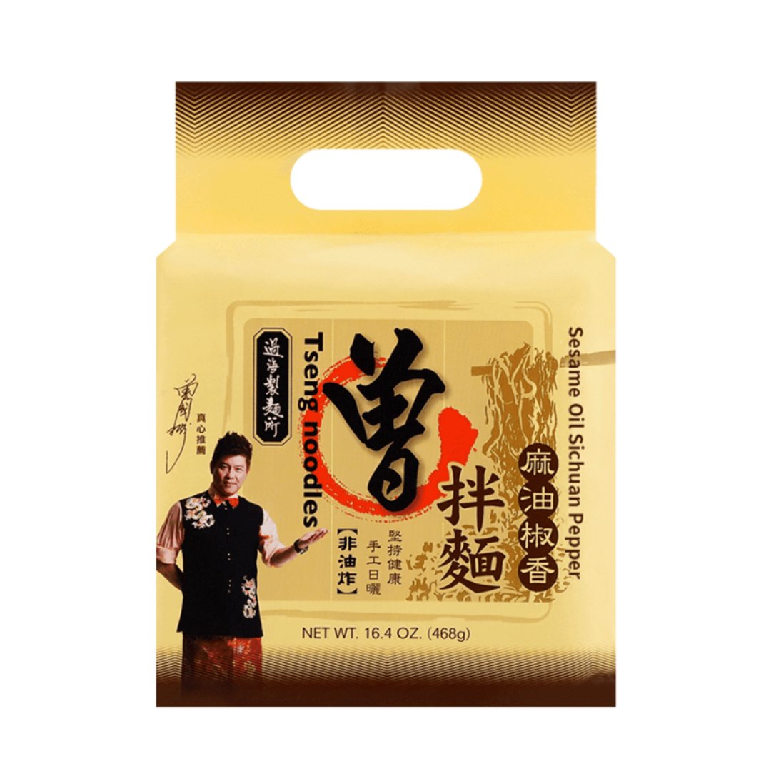 Pami Zeng Noodles Sesame Oil Sichuan Pepper Noodles (4 Pack) - 468g - ding-go
