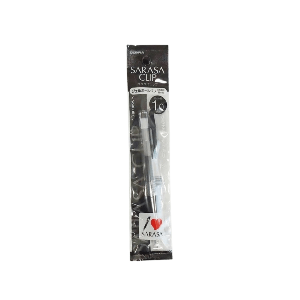 Zebra Gel Sarasa Clip 1.0 mm Black Ballpoint Pen
