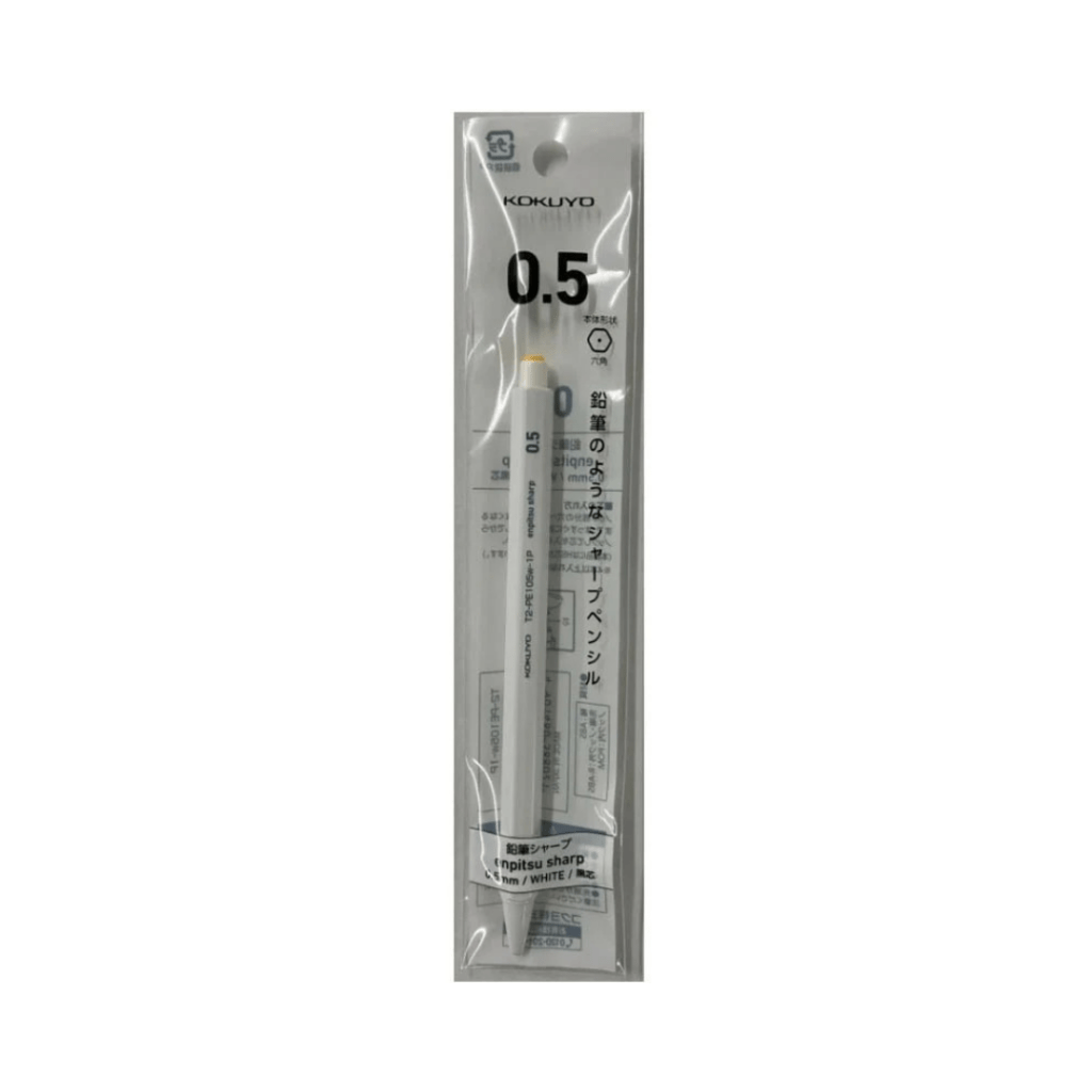 Kokuyo Pencil-Type Mechanical Pencil White Body 0.5 mm