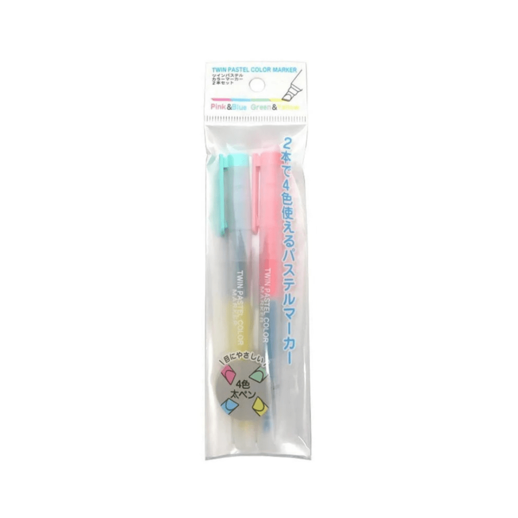 Twin Pastel Color Markers – 2 Pack