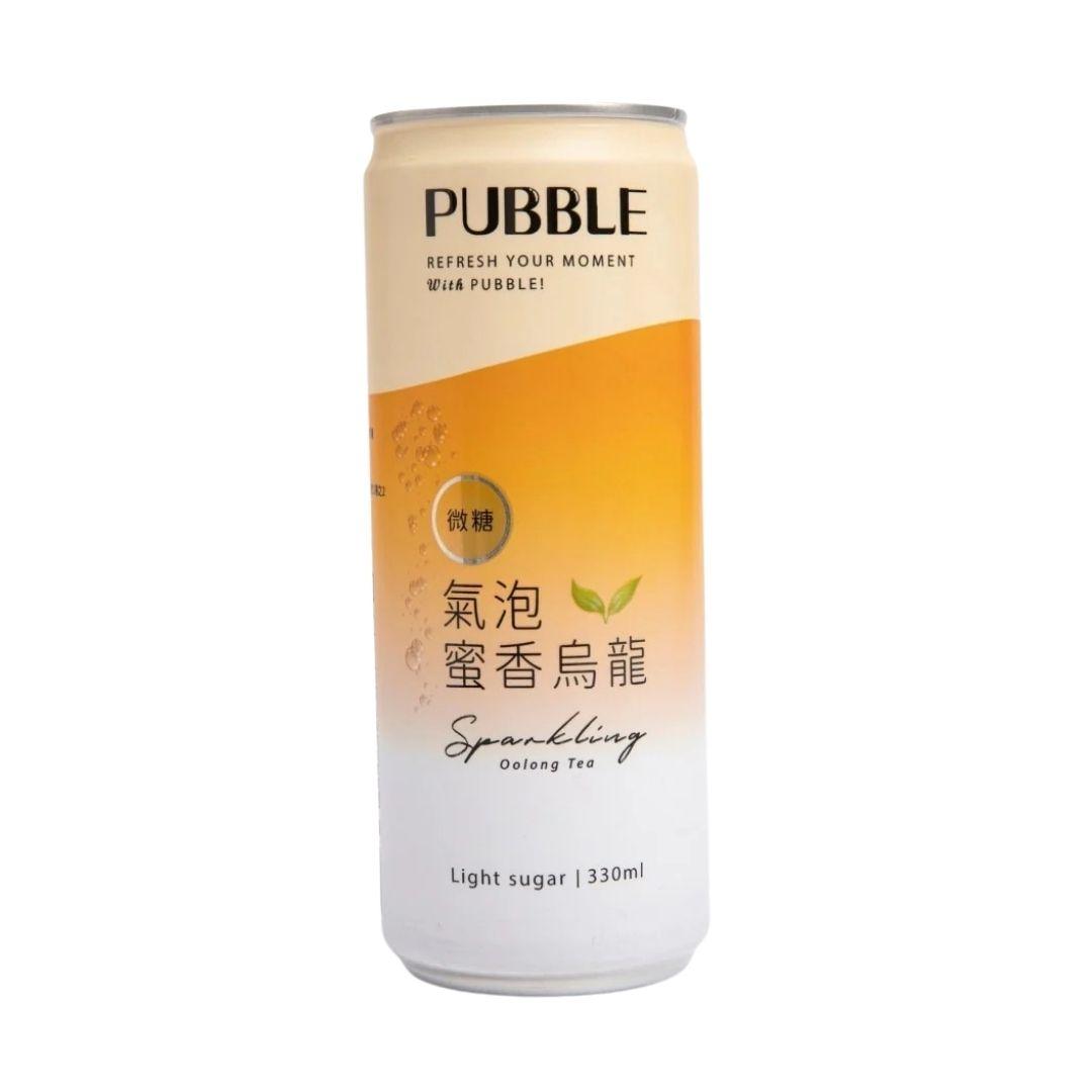 PUBBLE Sparkling Honey Oolong Tea, Lightly Sweetened - 330ml