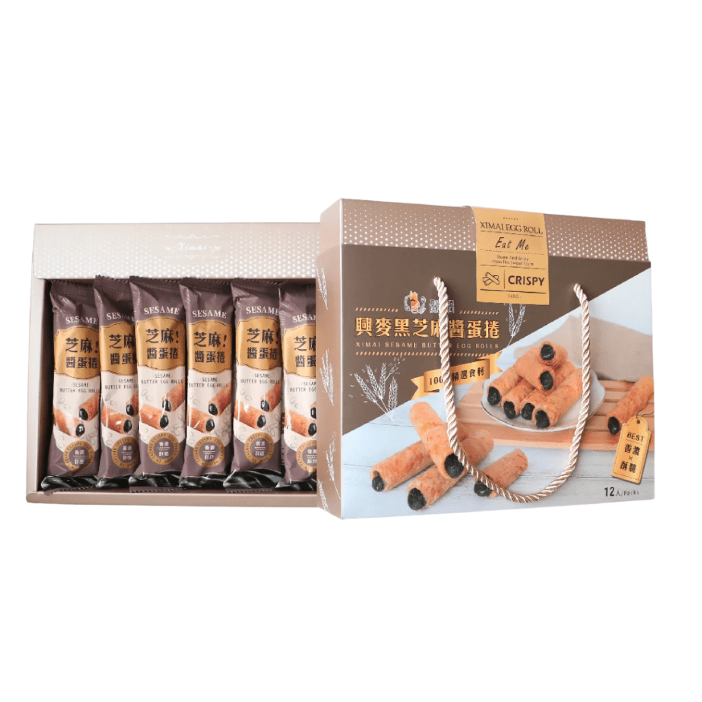 XiMai Black Sesame Butter Egg Rolls - 240g