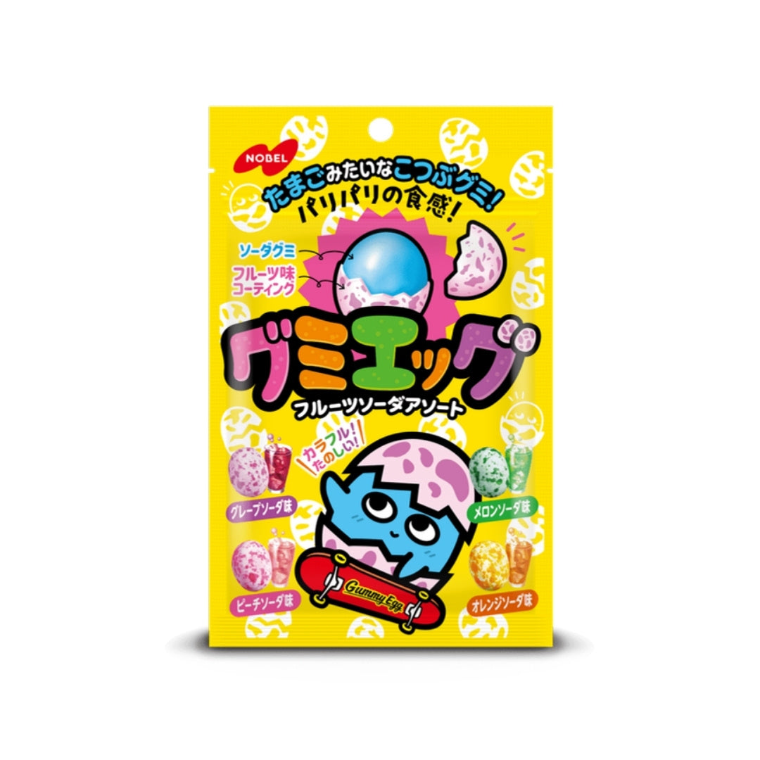 Nobel Gummy Egg Fruit Soda Assortment - 40g - ding-go