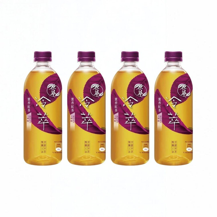 Real Leaf Cold Brew Honey Black Tea - 450ml x 4 Bottles