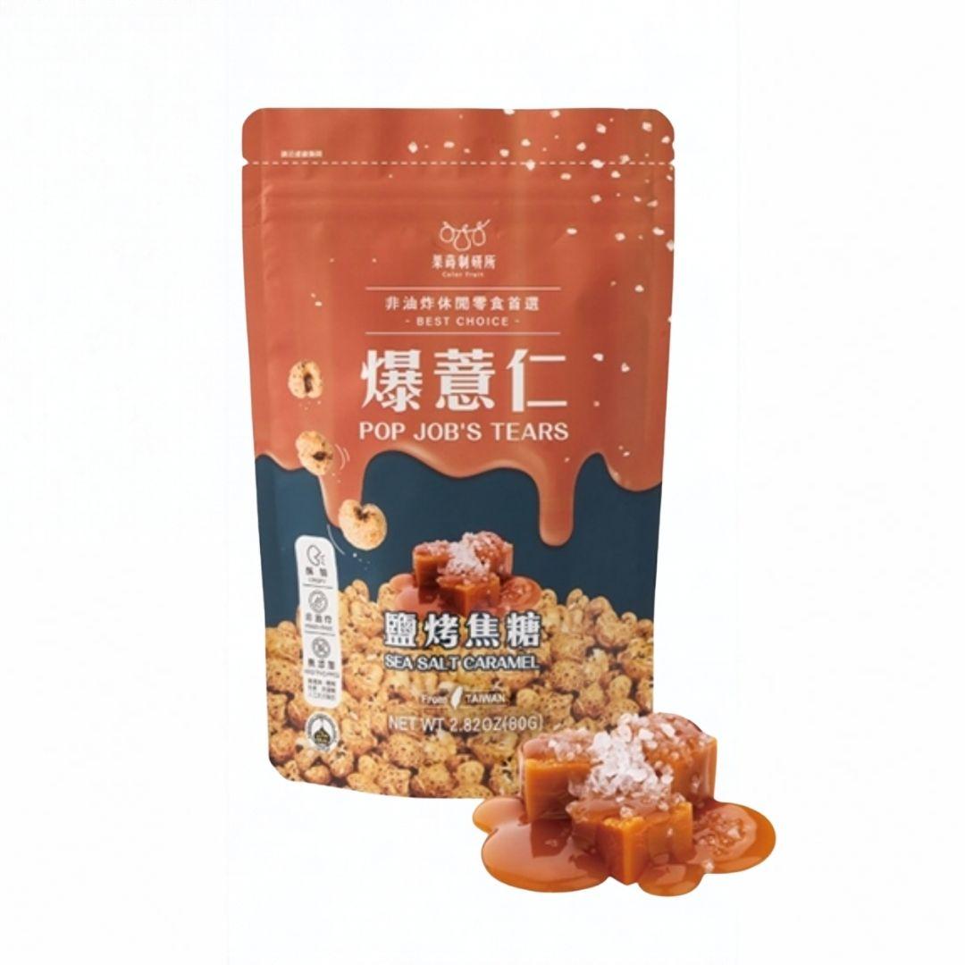 Color Fruit Pop Job's Tears Sea Salt Caramel Flavor - 80g